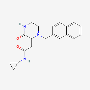 N-cyclopropyl-2-[1-(2-naphthylmethyl)-3-oxo-2-piperazinyl]acetamide