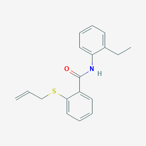 molecular formula C18H19NOS B5368292 2-(allylthio)-N-(2-ethylphenyl)benzamide 