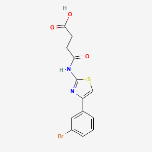 4-{[4-(3-bromophenyl)-1,3-thiazol-2-yl]amino}-4-oxobutanoic acid