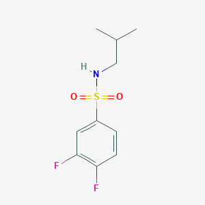 molecular formula C10H13F2NO2S B5368317 3,4-difluoro-N-(2-methylpropyl)benzenesulfonamide 