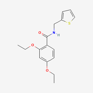 molecular formula C16H19NO3S B5368370 2,4-diethoxy-N-(thiophen-2-ylmethyl)benzamide 