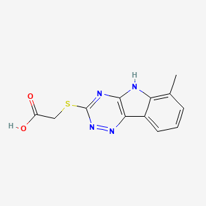 [(6-methyl-5H-[1,2,4]triazino[5,6-b]indol-3-yl)thio]acetic acid