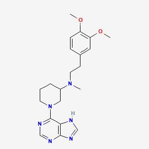 N-[2-(3,4-dimethoxyphenyl)ethyl]-N-methyl-1-(9H-purin-6-yl)-3-piperidinamine