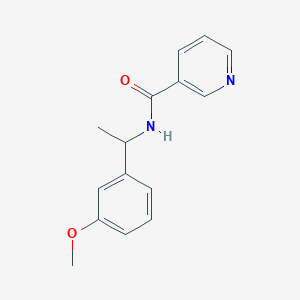 N-[1-(3-methoxyphenyl)ethyl]pyridine-3-carboxamide