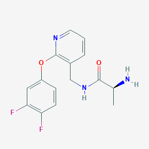 N~1~-{[2-(3,4-difluorophenoxy)pyridin-3-yl]methyl}-L-alaninamide