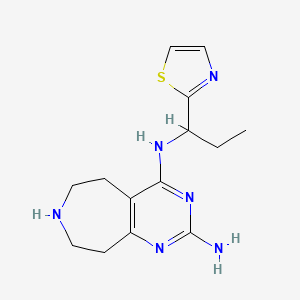 N~4~-[1-(1,3-thiazol-2-yl)propyl]-6,7,8,9-tetrahydro-5H-pyrimido[4,5-d]azepine-2,4-diamine dihydrochloride