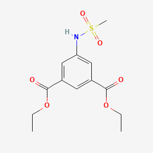 molecular formula C13H17NO6S B5368656 diethyl 5-[(methylsulfonyl)amino]isophthalate 