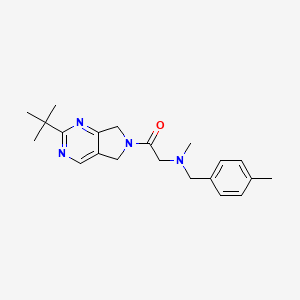 2-(2-tert-butyl-5,7-dihydro-6H-pyrrolo[3,4-d]pyrimidin-6-yl)-N-methyl-N-(4-methylbenzyl)-2-oxoethanamine