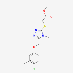 methyl ({5-[(4-chloro-3-methylphenoxy)methyl]-4-methyl-4H-1,2,4-triazol-3-yl}thio)acetate