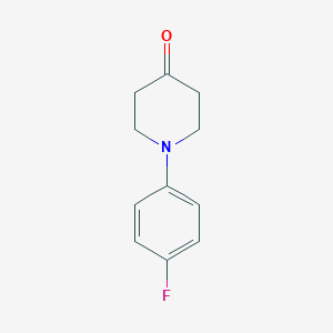 molecular formula C11H12FNO B053687 1-(4-Fluorophenyl)piperidin-4-one CAS No. 116247-98-4