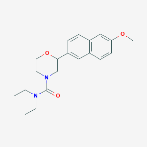 N,N-diethyl-2-(6-methoxy-2-naphthyl)morpholine-4-carboxamide