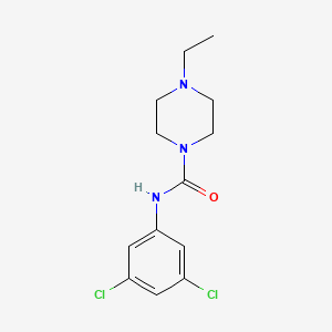 molecular formula C13H17Cl2N3O B5368717 N-(3,5-dichlorophenyl)-4-ethyl-1-piperazinecarboxamide 