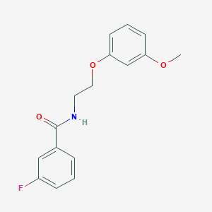 3-fluoro-N-[2-(3-methoxyphenoxy)ethyl]benzamide