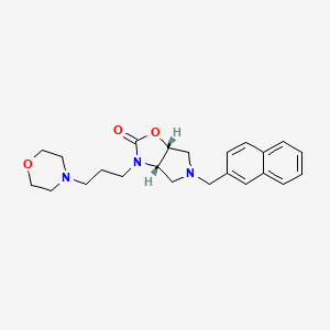 (3aS*,6aR*)-3-(3-morpholin-4-ylpropyl)-5-(2-naphthylmethyl)hexahydro-2H-pyrrolo[3,4-d][1,3]oxazol-2-one