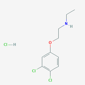 molecular formula C10H14Cl3NO B5368749 2-(3,4-dichlorophenoxy)-N-ethylethanamine;hydrochloride 