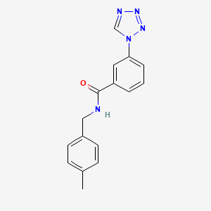 N-(4-methylbenzyl)-3-(1H-tetrazol-1-yl)benzamide