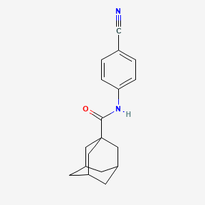 molecular formula C18H20N2O B5368852 N-(4-cyanophenyl)-1-adamantanecarboxamide 