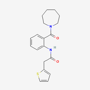 N-[2-(1-azepanylcarbonyl)phenyl]-2-(2-thienyl)acetamide