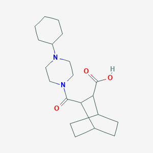 3-[(4-Cyclohexylpiperazin-1-yl)carbonyl]bicyclo[2.2.2]octane-2-carboxylic acid