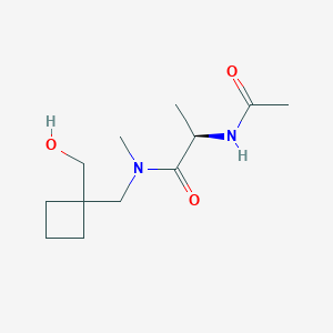 N~2~-acetyl-N~1~-{[1-(hydroxymethyl)cyclobutyl]methyl}-N~1~-methyl-D-alaninamide