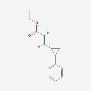 molecular formula C14H16O2 B5368922 ethyl 3-(2-phenylcyclopropyl)acrylate 