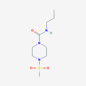 4-(methylsulfonyl)-N-propyl-1-piperazinecarboxamide