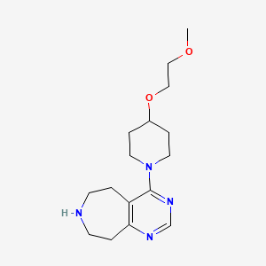 4-[4-(2-methoxyethoxy)piperidin-1-yl]-6,7,8,9-tetrahydro-5H-pyrimido[4,5-d]azepine