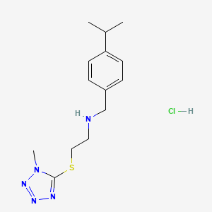 molecular formula C14H22ClN5S B5368947 N-(4-isopropylbenzyl)-2-[(1-methyl-1H-tetrazol-5-yl)thio]ethanamine hydrochloride 