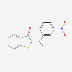 molecular formula C15H9NO3S B5368958 2-(3-硝基亚苄基)-1-苯并噻吩-3(2H)-酮 