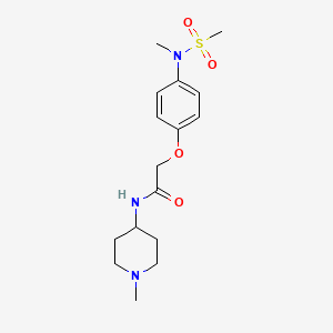 2-{4-[methyl(methylsulfonyl)amino]phenoxy}-N-(1-methyl-4-piperidinyl)acetamide