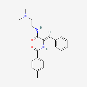 N-[1-({[2-(dimethylamino)ethyl]amino}carbonyl)-2-phenylvinyl]-4-methylbenzamide