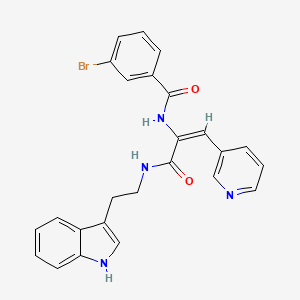 3-bromo-N-[1-({[2-(1H-indol-3-yl)ethyl]amino}carbonyl)-2-(3-pyridinyl)vinyl]benzamide