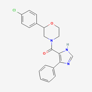 2-(4-chlorophenyl)-4-[(4-phenyl-1H-imidazol-5-yl)carbonyl]morpholine