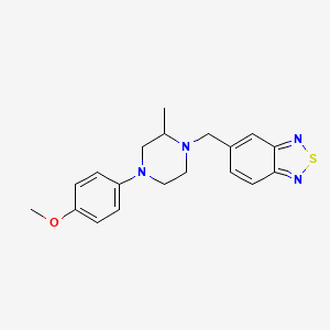 molecular formula C19H22N4OS B5369024 5-{[4-(4-methoxyphenyl)-2-methyl-1-piperazinyl]methyl}-2,1,3-benzothiadiazole 