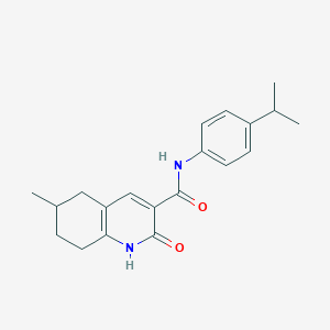 N-(4-isopropylphenyl)-6-methyl-2-oxo-1,2,5,6,7,8-hexahydro-3-quinolinecarboxamide