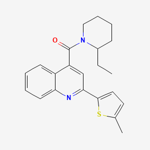 4-(2-ETHYLPIPERIDINE-1-CARBONYL)-2-(5-METHYLTHIOPHEN-2-YL)QUINOLINE