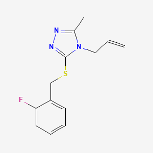 4-allyl-3-[(2-fluorobenzyl)thio]-5-methyl-4H-1,2,4-triazole