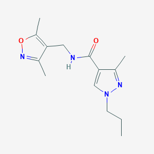 N-[(3,5-dimethylisoxazol-4-yl)methyl]-3-methyl-1-propyl-1H-pyrazole-4-carboxamide