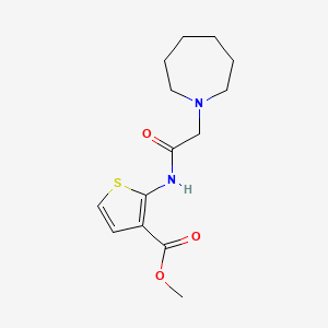 methyl 2-[(1-azepanylacetyl)amino]-3-thiophenecarboxylate