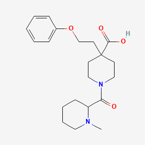 1-[(1-methylpiperidin-2-yl)carbonyl]-4-(2-phenoxyethyl)piperidine-4-carboxylic acid