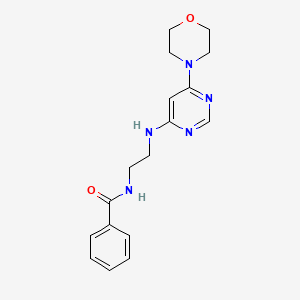 N-(2-{[6-(4-morpholinyl)-4-pyrimidinyl]amino}ethyl)benzamide