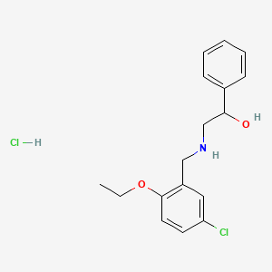 molecular formula C17H21Cl2NO2 B5369285 2-[(5-chloro-2-ethoxybenzyl)amino]-1-phenylethanol hydrochloride 