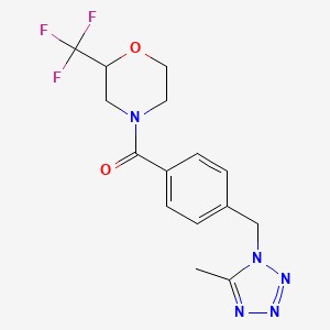 4-{4-[(5-methyl-1H-tetrazol-1-yl)methyl]benzoyl}-2-(trifluoromethyl)morpholine