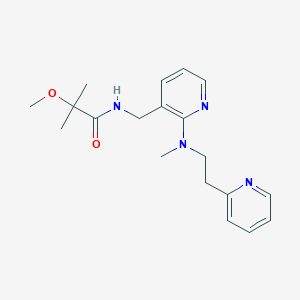 2-methoxy-2-methyl-N-({2-[methyl(2-pyridin-2-ylethyl)amino]pyridin-3-yl}methyl)propanamide