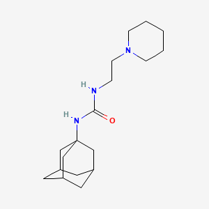 molecular formula C18H31N3O B5369300 N-(1-ADAMANTYL)-N'-(2-PIPERIDINOETHYL)UREA 