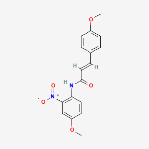 molecular formula C17H16N2O5 B5369328 N-(4-methoxy-2-nitrophenyl)-3-(4-methoxyphenyl)acrylamide 