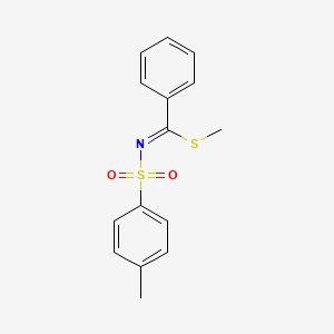 methyl N-[(4-methylphenyl)sulfonyl]benzenecarbimidothioate