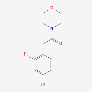 molecular formula C12H13ClFNO2 B5369348 4-[(4-chloro-2-fluorophenyl)acetyl]morpholine 