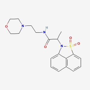 2-(1,1-dioxido-2H-naphtho[1,8-cd]isothiazol-2-yl)-N-[2-(4-morpholinyl)ethyl]propanamide