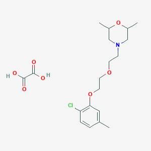 molecular formula C19H28ClNO7 B5369398 4-[2-[2-(2-Chloro-5-methylphenoxy)ethoxy]ethyl]-2,6-dimethylmorpholine;oxalic acid 